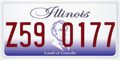 IL license plate Z590177