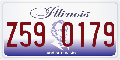IL license plate Z590179