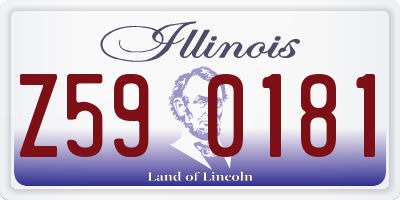 IL license plate Z590181