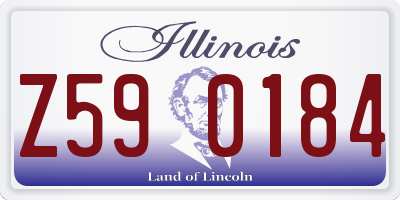 IL license plate Z590184