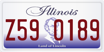 IL license plate Z590189