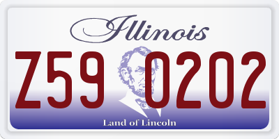 IL license plate Z590202
