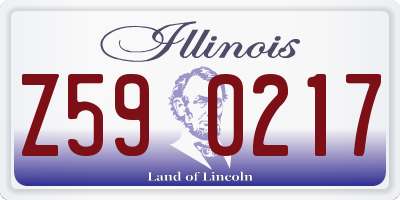 IL license plate Z590217