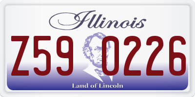 IL license plate Z590226