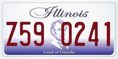 IL license plate Z590241