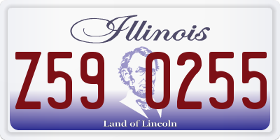 IL license plate Z590255