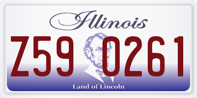 IL license plate Z590261
