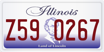 IL license plate Z590267