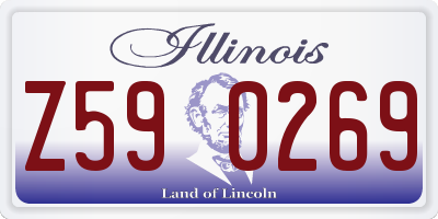 IL license plate Z590269