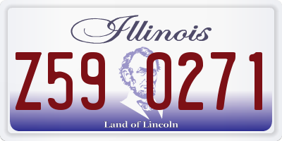 IL license plate Z590271