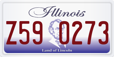 IL license plate Z590273