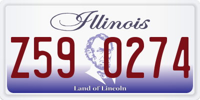 IL license plate Z590274