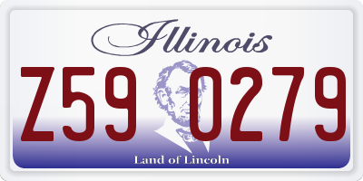 IL license plate Z590279