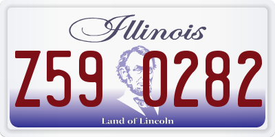 IL license plate Z590282
