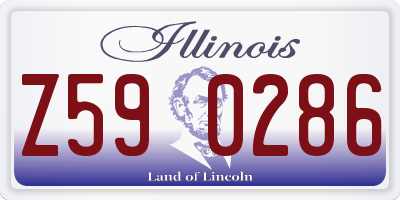IL license plate Z590286