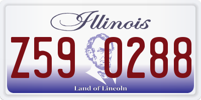 IL license plate Z590288