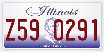 IL license plate Z590291