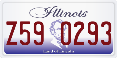 IL license plate Z590293