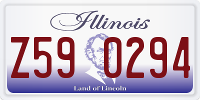 IL license plate Z590294