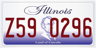 IL license plate Z590296