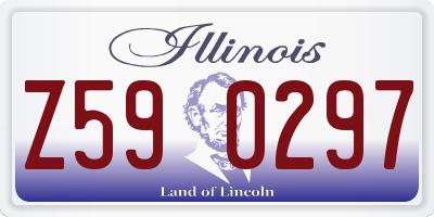 IL license plate Z590297