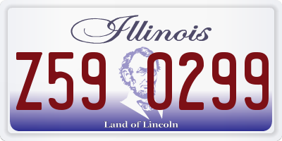 IL license plate Z590299