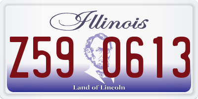 IL license plate Z590613