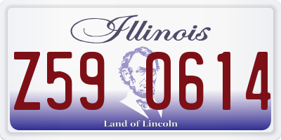 IL license plate Z590614