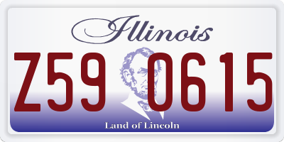 IL license plate Z590615