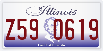 IL license plate Z590619