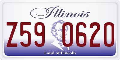 IL license plate Z590620
