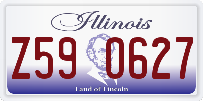 IL license plate Z590627