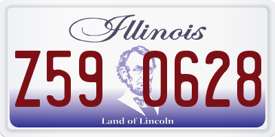 IL license plate Z590628