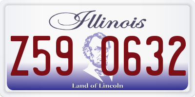 IL license plate Z590632