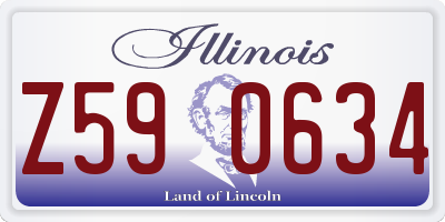 IL license plate Z590634