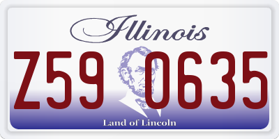 IL license plate Z590635