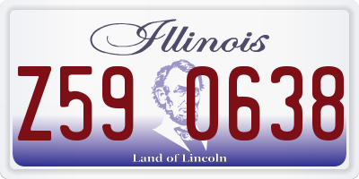 IL license plate Z590638