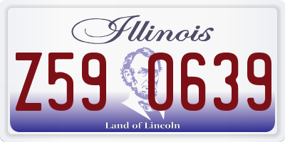 IL license plate Z590639