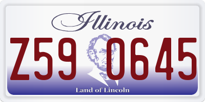IL license plate Z590645