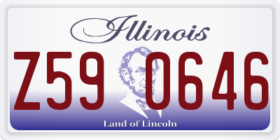 IL license plate Z590646