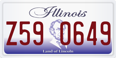IL license plate Z590649