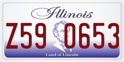 IL license plate Z590653