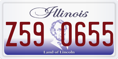 IL license plate Z590655