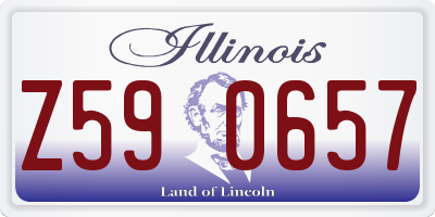 IL license plate Z590657