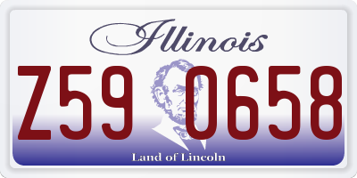 IL license plate Z590658