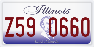 IL license plate Z590660