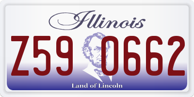 IL license plate Z590662
