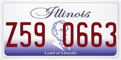 IL license plate Z590663