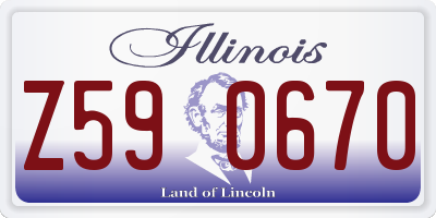 IL license plate Z590670