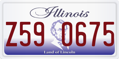 IL license plate Z590675